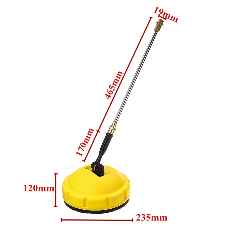 High Pressure Washer Rotary Surface Cleaner Jet Cleaning Floor Brush for Karcher K Series K1-K7
High Pressure Washer Rotary Surface Cleaner Jet Cleaning Floor Brush for Karcher K Series K1-K7