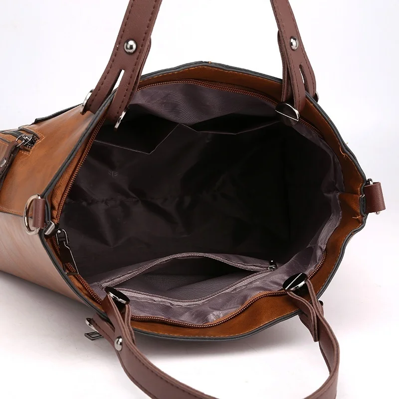 Vintage Women Tote Bags Casual Large Capacity Shoulder Bags Soft Pu Leather Messenger Bags Crossbody Bags
Vintage Women Tote Bags Casual Large Capacity Shoulder Bags Soft Pu Leather Messenger Bags Crossbody Bags