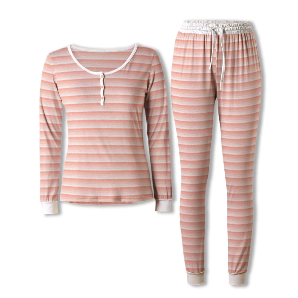 Neatie Kiddie Ladies Stripe O-Neck Long Sleeve Tops Pyjamas Femme Full Length Sleepwear Pants Pajama Sets Clothes
Neatie Kiddie Ladies Stripe O-Neck Long Sleeve Tops Pyjamas Femme Full Length Sleepwear Pants Pajama Sets Clothes