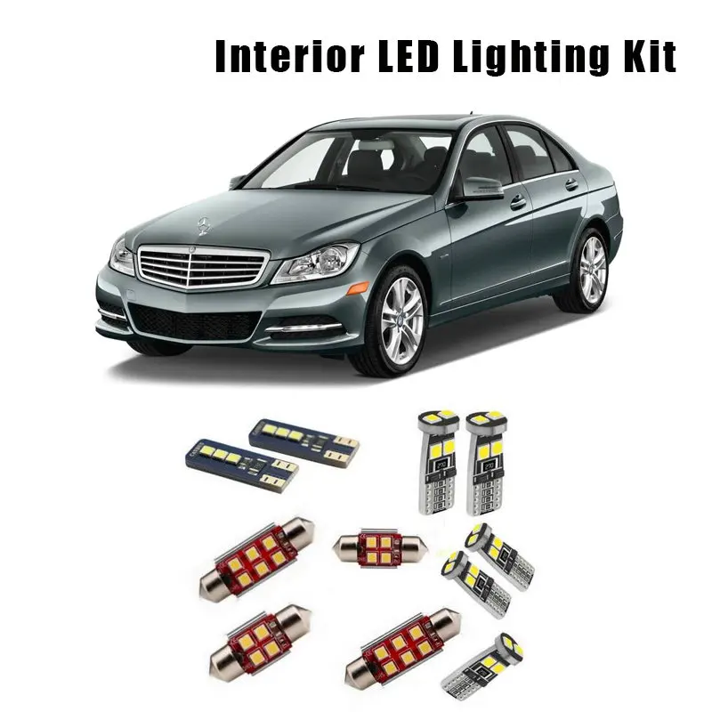 For 2008-2012 Mercedes Benz C-Class W20415 Bulbs Error Free LED Interior Map Dome Ceiling Light Cargo License Plate Lamp Kit
For 2008-2012 Mercedes Benz C-Class W20415 Bulbs Error Free LED Interior Map Dome Ceiling Light Cargo License Plate Lamp Kit