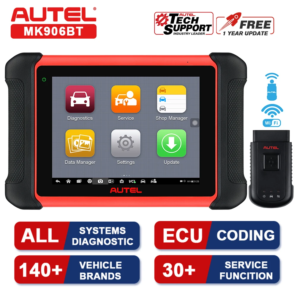 

Autel MaxiCOM MK906BT OBD2 сканер Расширенный все системы диагностический инструмент кодирование ЭБУ Автомобильный сканер PK MaxiSys MS906BT MS908S