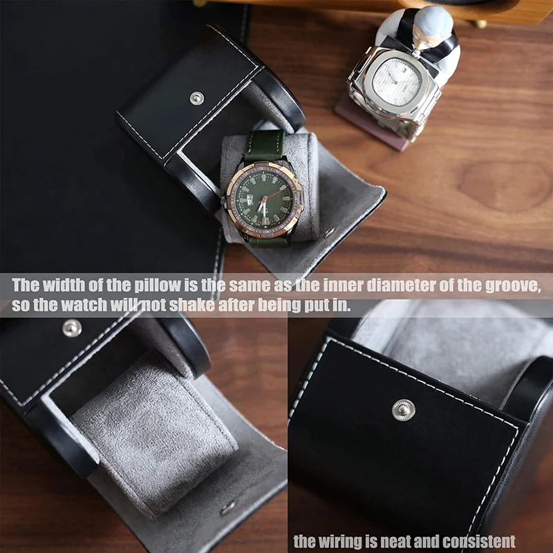 Watch Box Organizer for Mens Watch Case Travel Roll Portable 1 Watch Display Storage with Velvet Sections to Holder
Watch Box Organizer for Mens Watch Case Travel Roll Portable 1 Watch Display Storage with Velvet Sections to Holder
