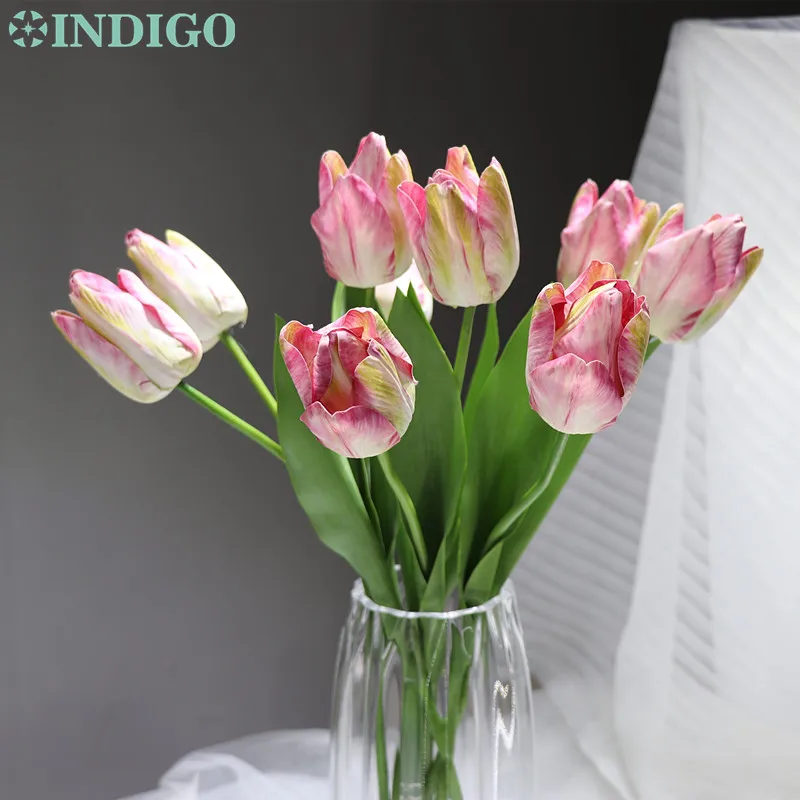 INDIGO- 9pcs Ireland Tulip Flower Pink Tulip Home Decoration Wedding Flower Artificial Flower Floral Event Party Free Shipping
INDIGO- 9pcs Ireland Tulip Flower Pink Tulip Home Decoration Wedding Flower Artificial Flower Floral Event Party Free Shipping