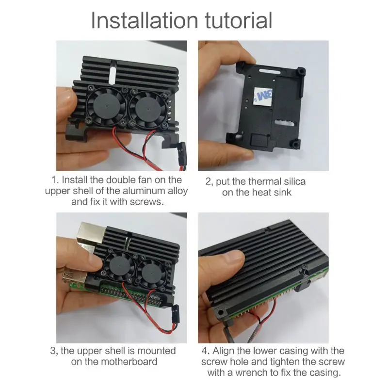 Aluminum Alloy Radiator Protective Case Metal Cooling Shell For Raspberry Pi 3 Model B/B+/2B Accessories
Aluminum Alloy Radiator Protective Case Metal Cooling Shell For Raspberry Pi 3 Model B/B+/2B Accessories