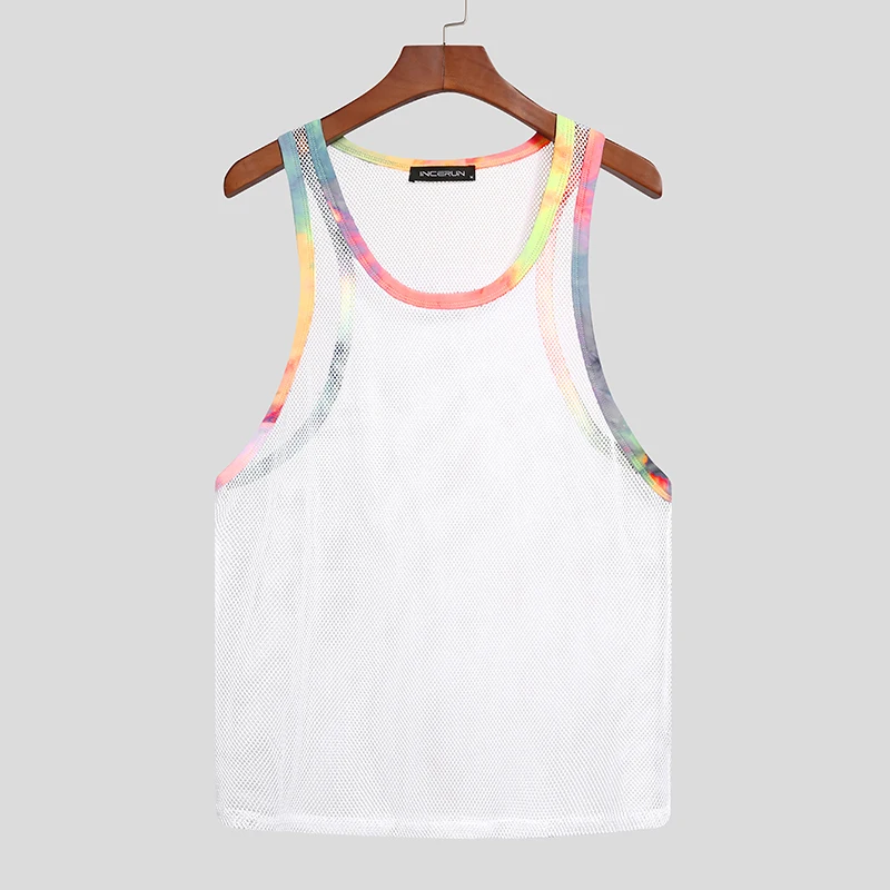 Casual Vests Transparent Breathable Workout Tops 5Xl 2021 Summer Men Tank Tops Mesh Patchwork Streetwear Sleeveless Sexy
Casual Vests Transparent Breathable Workout Tops 5Xl 2021 Summer Men Tank Tops Mesh Patchwork Streetwear Sleeveless Sexy