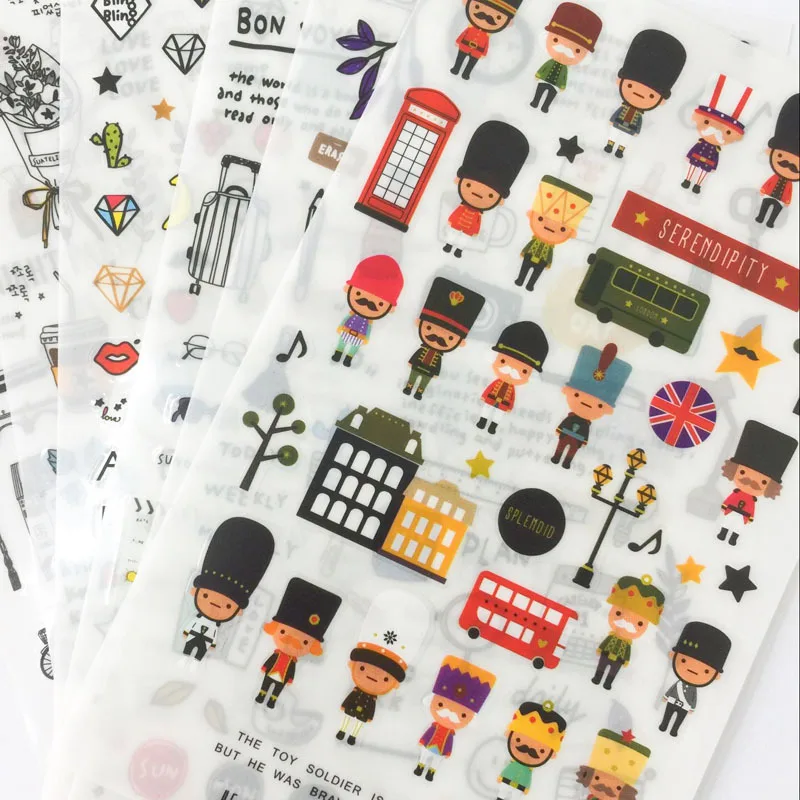 6 Sheet London Pairs Travel Journal Stickers Mini Soldier Scenic Spots Sticker DIY Cute Style Decorative Diary Kids Gift H6412
6 Sheet London Pairs Travel Journal Stickers Mini Soldier Scenic Spots Sticker DIY Cute Style Decorative Diary Kids Gift H6412
