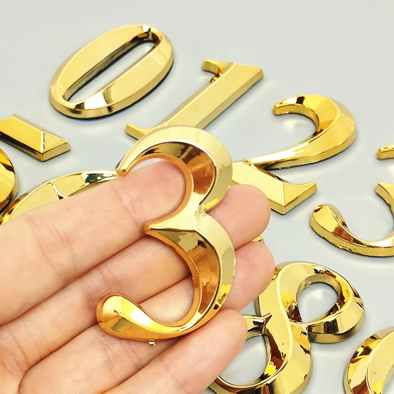 1pc 5cm 3D Plastic Golden Home Sticker Address Door Label Modern House Number Digital Digits 0-9 Sticker Plate Sign
1pc 5cm 3D Plastic Golden Home Sticker Address Door Label Modern House Number Digital Digits 0-9 Sticker Plate Sign