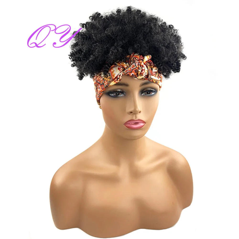 QY Hair Short Fluffy Butterfly style Headband Wig Synthetic Wrap Wig Afro Kinky Culry Hair Wigs for Women
QY Hair Short Fluffy Butterfly style Headband Wig Synthetic Wrap Wig Afro Kinky Culry Hair Wigs for Women