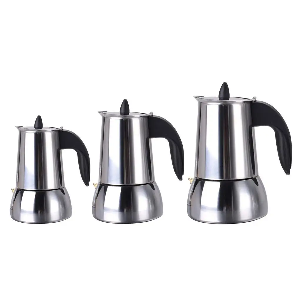 Hot 200/300/450ML Coffee Maker Mocha Coffee Pot Moka Stainless Steel Filter Italian Espresso Coffee Maker Percolator Tool
Hot 200/300/450ML Coffee Maker Mocha Coffee Pot Moka Stainless Steel Filter Italian Espresso Coffee Maker Percolator Tool