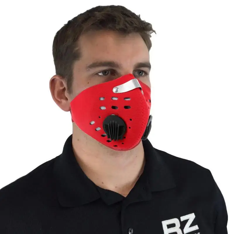 Спортивная маска для лица с фильтром из активированного угля Пылезащитная PM2.5