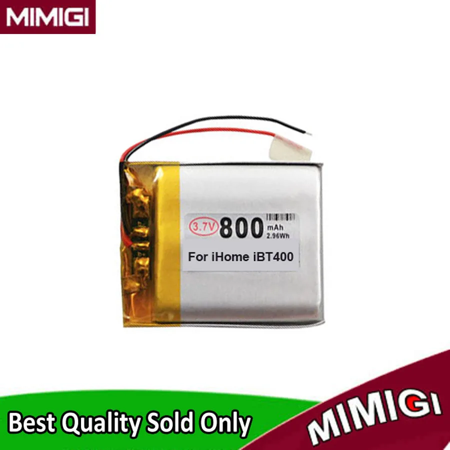 800mAh Original Replaces Battery For SDI iHome iBT400 Wireless Bluetooth Speaker Batterie AKKU
800mAh Original Replaces Battery For SDI iHome iBT400 Wireless Bluetooth Speaker Batterie AKKU