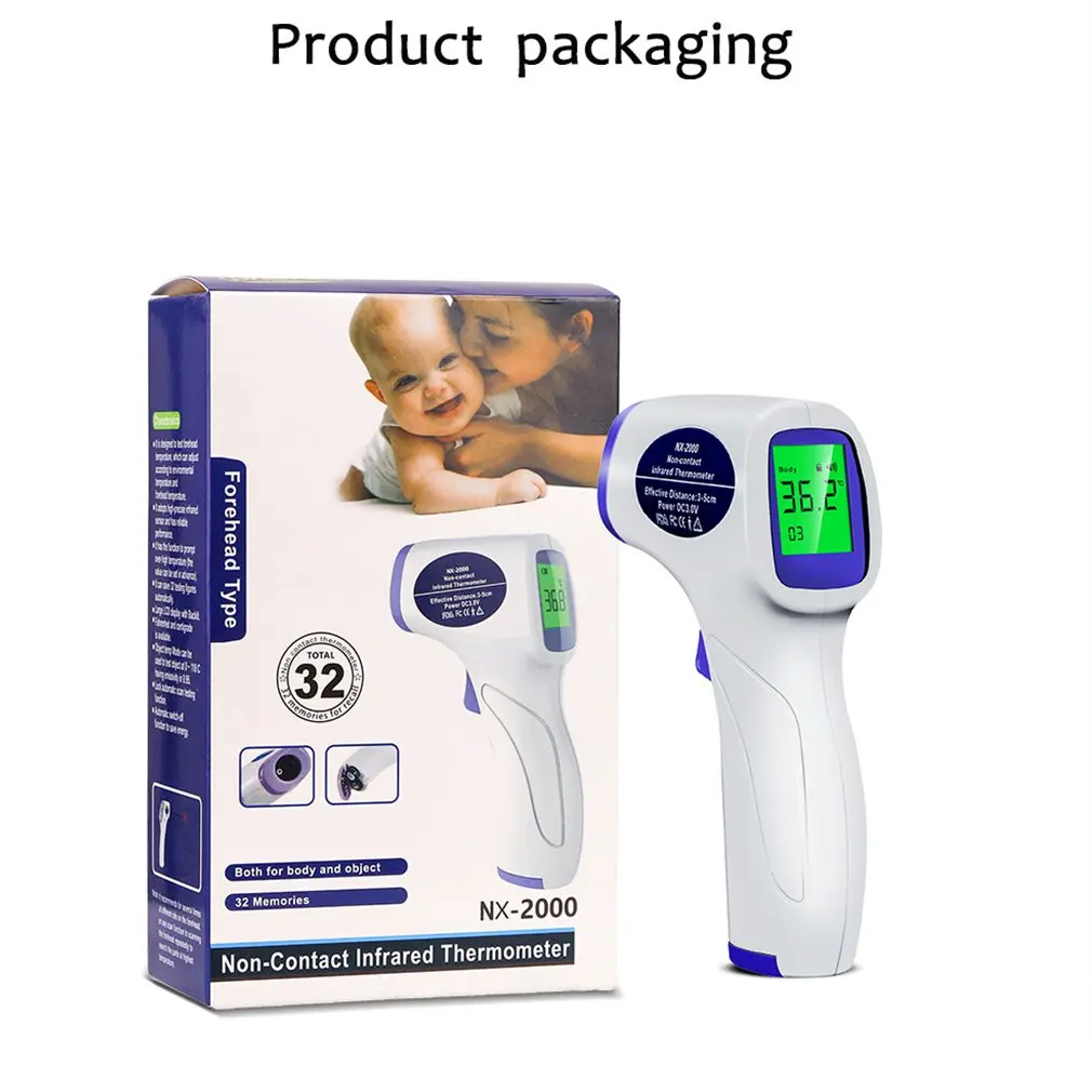 Non-contact Termometro Infrarojo Digital Termometro Laser Infrared Temperature Gun Infrared Ir body temperature gauge
Non-contact Termometro Infrarojo Digital Termometro Laser Infrared Temperature Gun Infrared Ir body temperature gauge