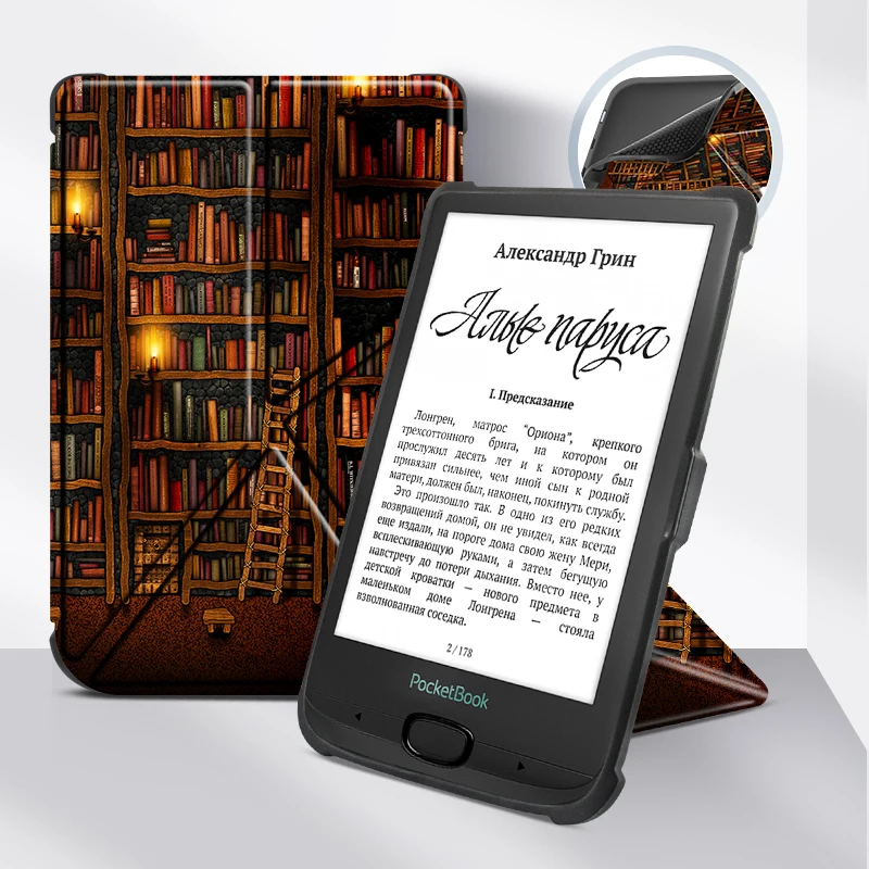 Origami Case for Pocketbook 606 628 633 616 627 632, Pocketbook Touch Lux 4 / Basic Lux 2 /Touch HD 3 Smart Stand Funda Cover
Origami Case for Pocketbook 606 628 633 616 627 632, Pocketbook Touch Lux 4 / Basic Lux 2 /Touch HD 3 Smart Stand Funda Cover