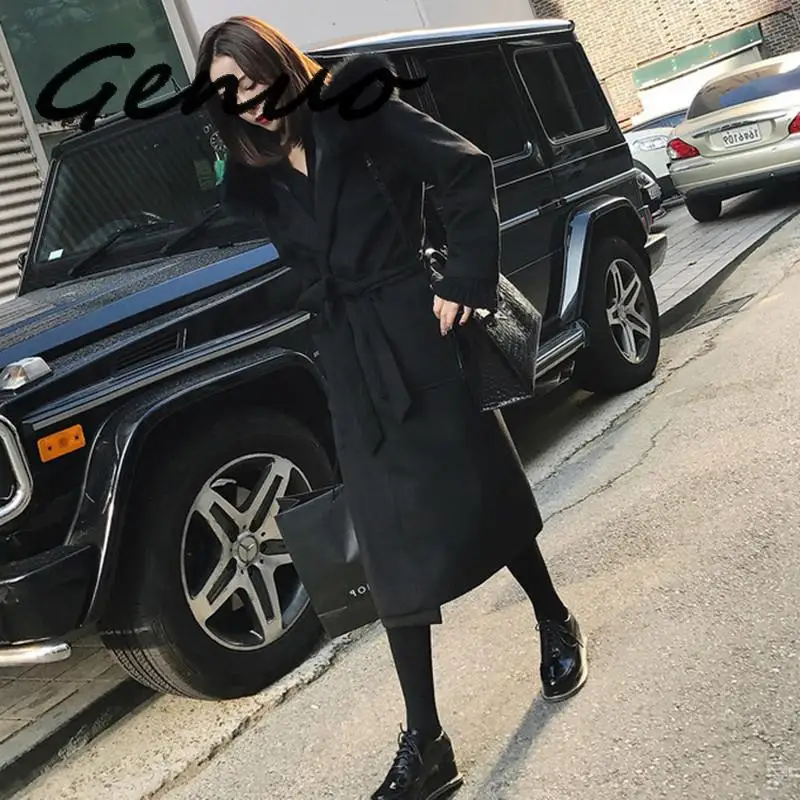 Genuo New 2019 Winter Woman Coats Autumn And Winter New Large Size Woolen Coat Loose Thick Hooded Woolen Coat Female
Genuo New 2019 Winter Woman Coats Autumn And Winter New Large Size Woolen Coat Loose Thick Hooded Woolen Coat Female