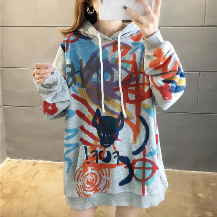 Harajuku Oversized Hoodie Women Autumn Doodling Print Hoodies Long Sleeve Sweatshirt Pullover Loose Cute Hoodie Funny Females
Harajuku Oversized Hoodie Women Autumn Doodling Print Hoodies Long Sleeve Sweatshirt Pullover Loose Cute Hoodie Funny Females