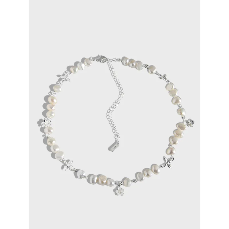 Authentic 925 Sterling silver baroque Pearl Freshwater necklace bee Flower Pendant Charms Gift C-XL208
Authentic 925 Sterling silver baroque Pearl Freshwater necklace bee Flower Pendant Charms Gift C-XL208
