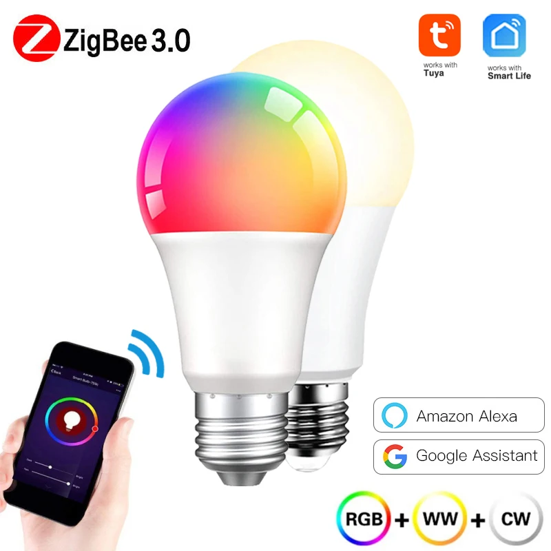 9W Zigbee 3.0 WiFi Smart LED Light Bulb E27 LED Intelligent Dimmable Night Lamp Apply To Alexa Google Home Alexa Echo Smart Life
9W Zigbee 3.0 WiFi Smart LED Light Bulb E27 LED Intelligent Dimmable Night Lamp Apply To Alexa Google Home Alexa Echo Smart Life
