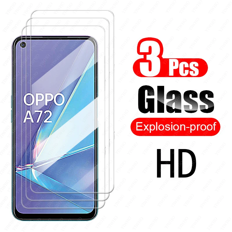 Закаленное стекло для oppo a 72 защитная пленка экрана 72a 6 5 дюйма Защитная объектива