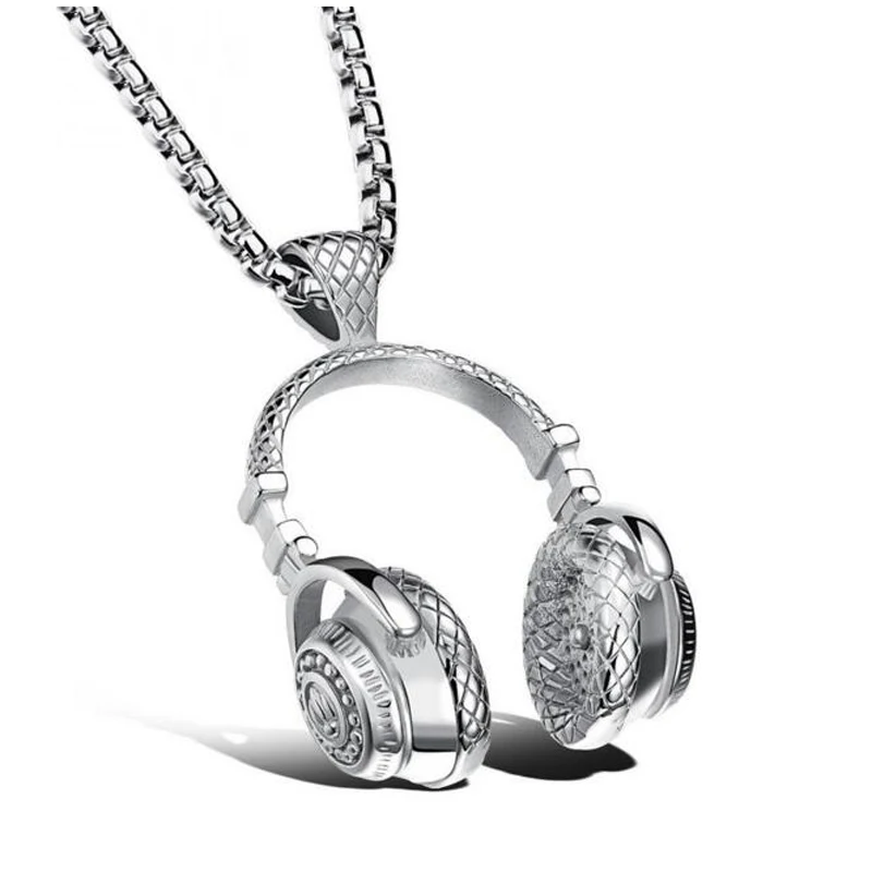 Silver Color Headset Shape Design Stainless Steel Punk Style Pendant with Chain Necklace For Men Cool Choker Anti-Fading
Silver Color Headset Shape Design Stainless Steel Punk Style Pendant with Chain Necklace For Men Cool Choker Anti-Fading