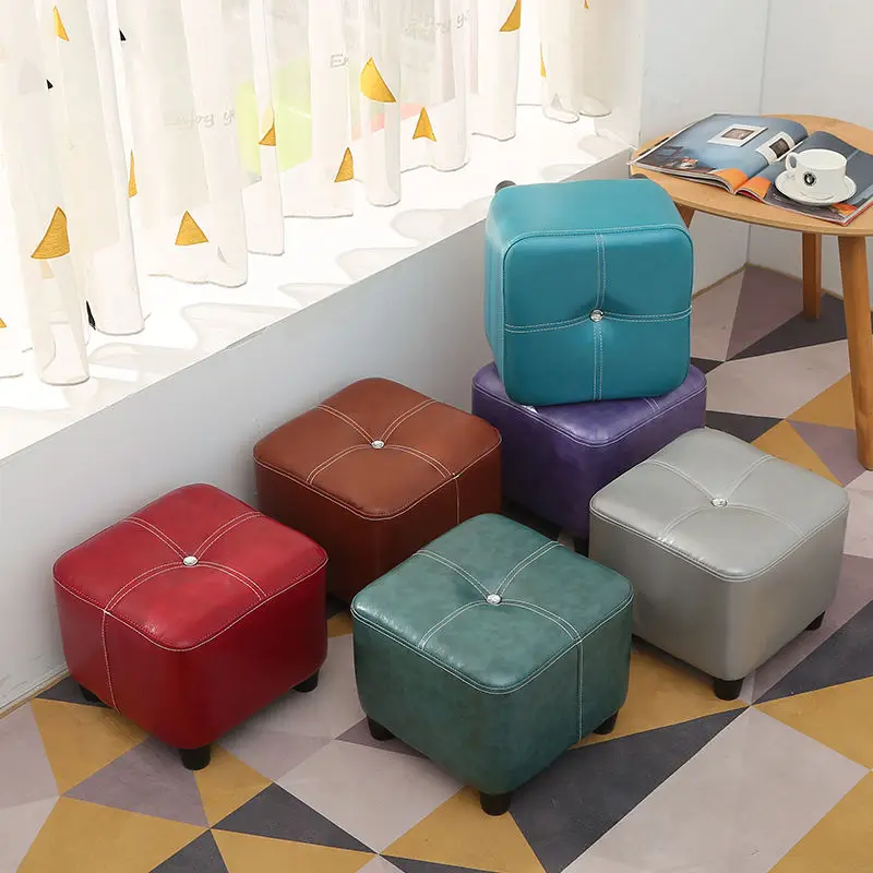 Small Stool Household Leather Stool Nordic Luxury Ottoman Living Room Bedroom Pouf Computer Foot Chair Shoe Changing Stool
Small Stool Household Leather Stool Nordic Luxury Ottoman Living Room Bedroom Pouf Computer Foot Chair Shoe Changing Stool