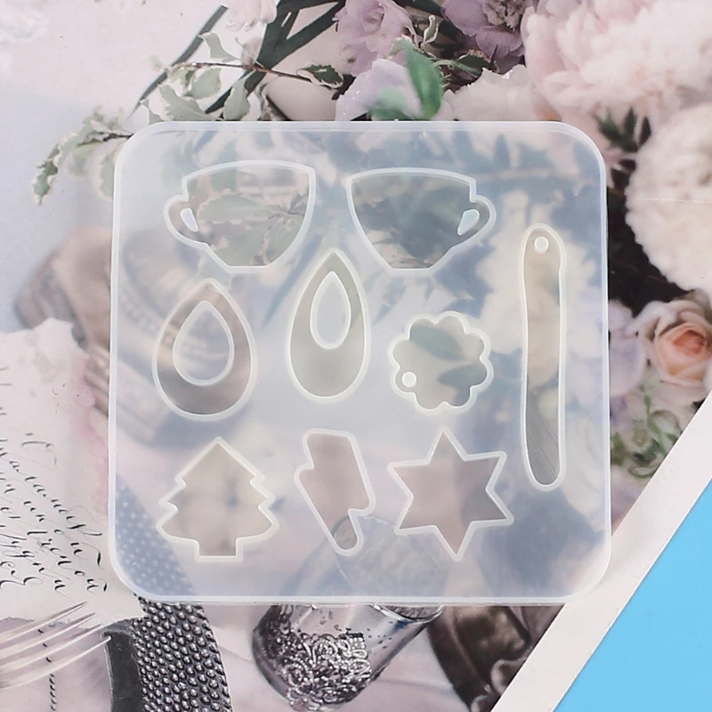 Handmade Dangle Earrings Pendant Resin Molds Cup Tree Jewelry Silicone Earrings Keychain Resin Casting Molds Craft Tools
Handmade Dangle Earrings Pendant Resin Molds Cup Tree Jewelry Silicone Earrings Keychain Resin Casting Molds Craft Tools