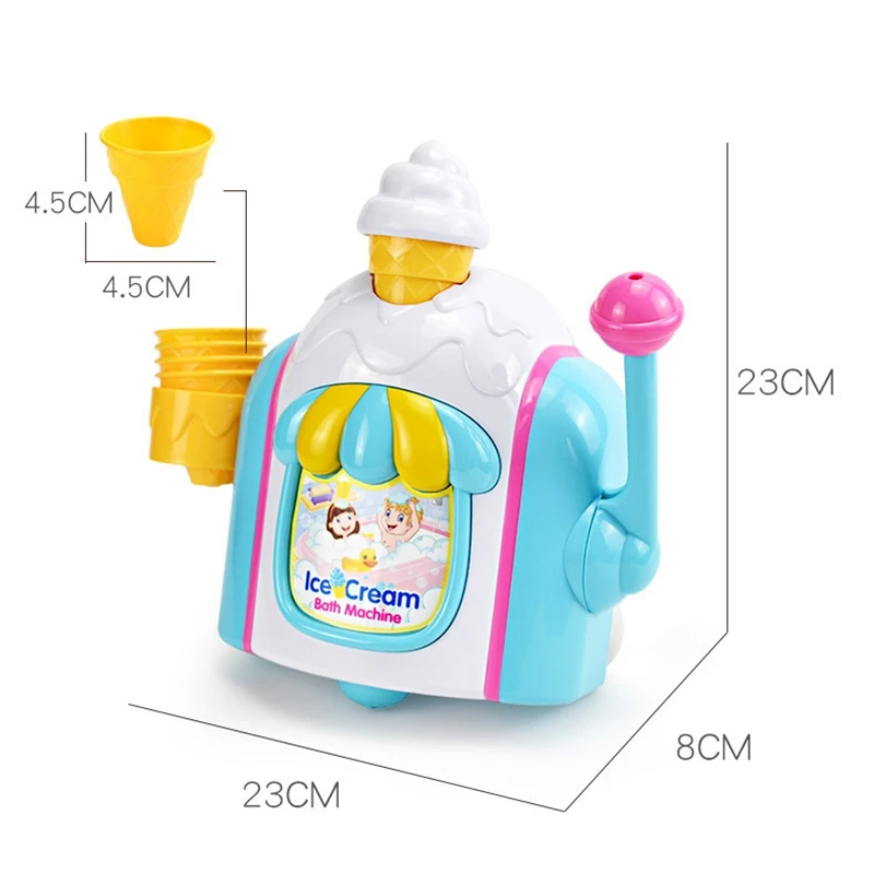 Ice Creams Maker Bubble Machine Bath Toys Fun Foam Bathtub Toy Gift Bath Toys for Children Bathing Water Bubble Machine
Ice Creams Maker Bubble Machine Bath Toys Fun Foam Bathtub Toy Gift Bath Toys for Children Bathing Water Bubble Machine