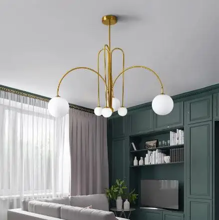Modern Designer Glass Ball Chandelier Lighting For Living Room/Bedroom/Office Nordice Hanging Light Vintage LED Light Fixture
Modern Designer Glass Ball Chandelier Lighting For Living Room/Bedroom/Office Nordice Hanging Light Vintage LED Light Fixture