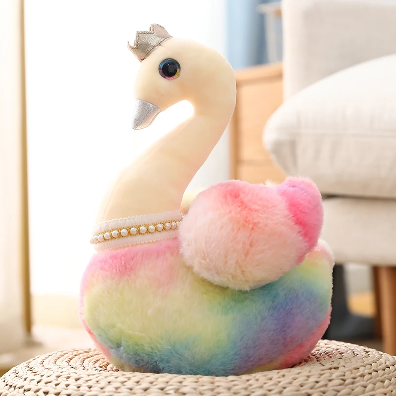 25/30/40cm Rainbow Color Plush Swan Toy Stuffed Swan Plush Doll Soft Kids Plush Toys Christmas Gift Home Decoration
25/30/40cm Rainbow Color Plush Swan Toy Stuffed Swan Plush Doll Soft Kids Plush Toys Christmas Gift Home Decoration