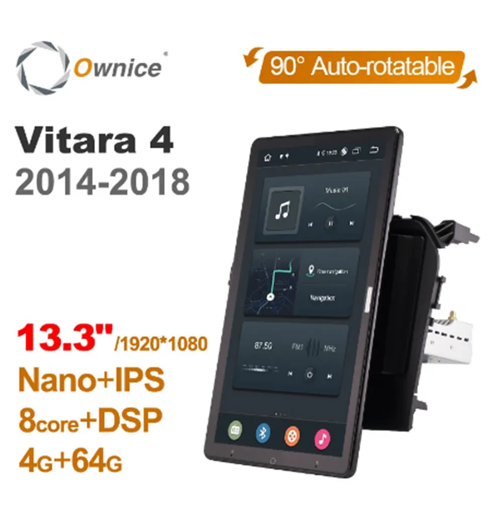 1920*1080 Android 10,0 Ownice 13,3 дюймов вращающаяся Автомагнитола 1 Din для Suzuki Vitara 4 2014 -2018 автомобильное радио авто GPS Мультимедиа DSP
1920*1080 Android 10,0 Ownice 13,3 дюймов вращающаяся Автомагнитола 1 Din для Suzuki Vitara 4 2014 -2018 автомобильное радио авто GPS Мультимедиа DSP