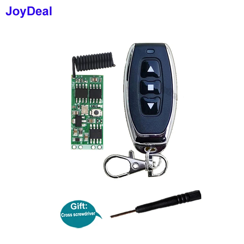 433MHz Universal Wireless Remote Control Switch DC12V Motor Forward Reverse Steering Controller Module For Electric curtain DIY
433MHz Universal Wireless Remote Control Switch DC12V Motor Forward Reverse Steering Controller Module For Electric curtain DIY