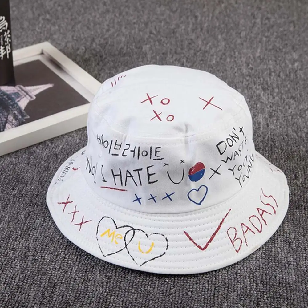 New Korean Summer Harajuku Casual Bucket Hats Men Women Unisex Couple Hip Hop Letter Printed Cotton Panama Fishing Caps
New Korean Summer Harajuku Casual Bucket Hats Men Women Unisex Couple Hip Hop Letter Printed Cotton Panama Fishing Caps