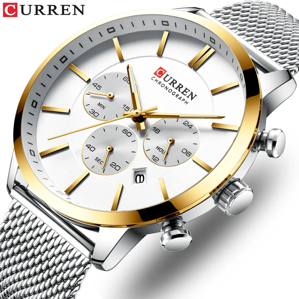 2020 New CURREN Watch Men Chronograph Quartz Business Men Watches Top Luxury Brand Waterproof Wrist Watch
2020 New CURREN Watch Men Chronograph Quartz Business Men Watches Top Luxury Brand Waterproof Wrist Watch
