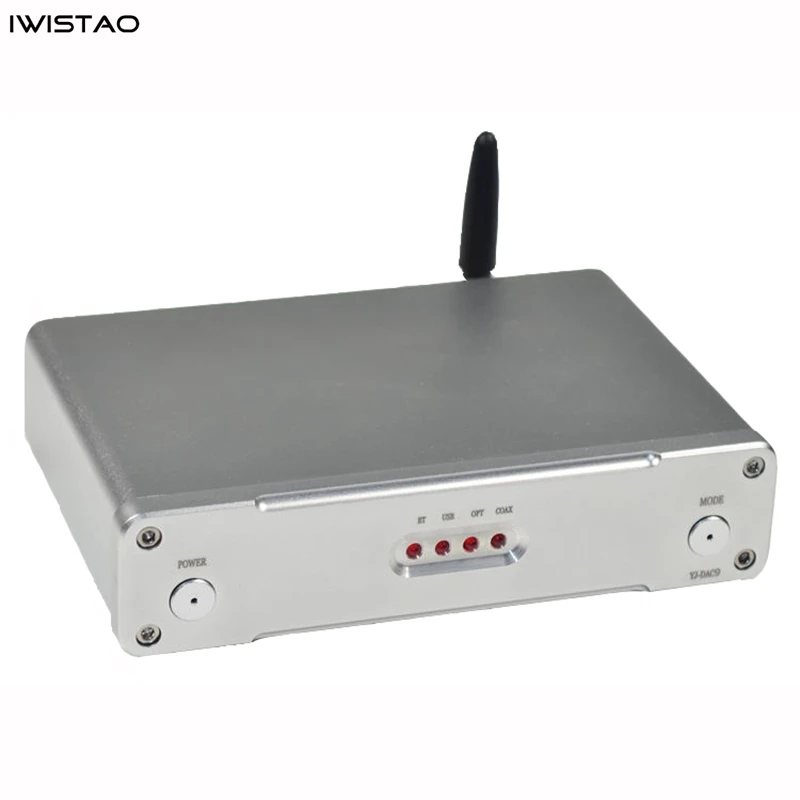 Фото IWISTAO HIFI аудиофил ES9038 Q2M DAC декодер оптоволоконный коаксиальный USB XMOS208 Bluetooth 5 0 QCC3008