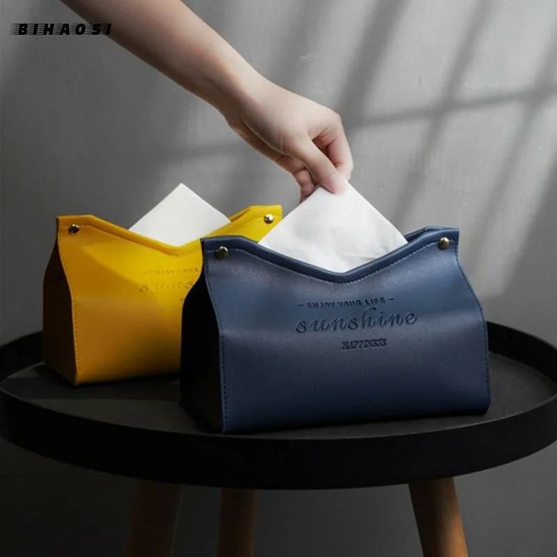 Leather Tissue Box Car Toilet Pumping box Home Living Room Decoration Bedroom Kitchen Desktop Nordic Large Storage Box Wholesale 
Leather Tissue Box Car Toilet Pumping box Home Living Room Decoration Bedroom Kitchen Desktop Nordic Large Storage Box Wholesale