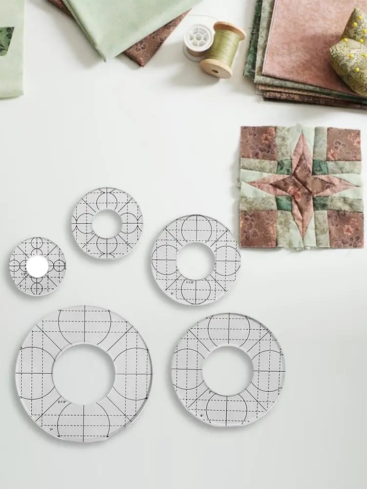 HOT SALE 5PCS Perfect Circles Templates Quilting Frames Non-Slip Sewing Rulers DIY Hand Quilting Tools For Home Commercial
HOT SALE 5PCS Perfect Circles Templates Quilting Frames Non-Slip Sewing Rulers DIY Hand Quilting Tools For Home Commercial
