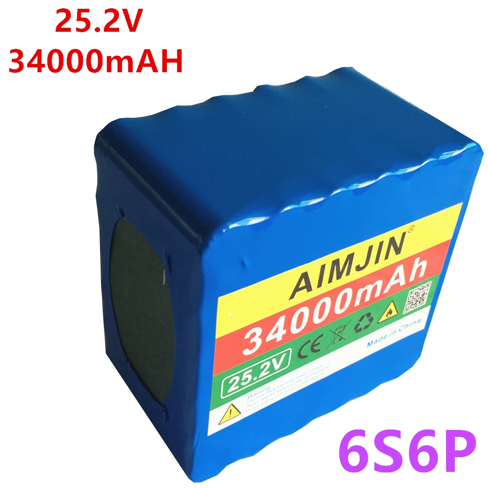 6S6P 24 В 25,2 в 34 Ач Аккумулятор 18650 литий-ионный аккумулятор для электрического велосипеда 25,2 в 34000 мАч + 25,2 в 2 а зарядное устройство
6S6P 24 В 25,2 в 34 Ач Аккумулятор 18650 литий-ионный аккумулятор для электрического велосипеда 25,2 в 34000 мАч + 25,2 в 2 а зарядное устройство