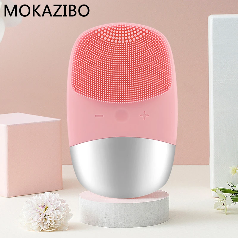 Mini Silicone Brush Electric Facial Cleanser Sonic Facial Cleansing Brush Skin Massager Skin Care Tools #ZYNWY-144
Mini Silicone Brush Electric Facial Cleanser Sonic Facial Cleansing Brush Skin Massager Skin Care Tools #ZYNWY-144