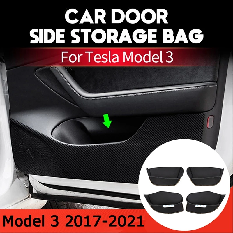 For Tesla Model 3 2017-2021 Door Side Storage Bag PU Leather Door Handle Armrest Organizer Pad, 4PCS
For Tesla Model 3 2017-2021 Door Side Storage Bag PU Leather Door Handle Armrest Organizer Pad, 4PCS