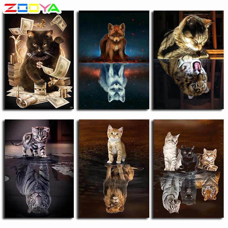 ZOOYA Diamond Embroidery Cat With Cash DIY 5D Diamond Painting Needlework Cross Stitch Full Drill Rhinestone Painting Home Decor
ZOOYA Diamond Embroidery Cat With Cash DIY 5D Diamond Painting Needlework Cross Stitch Full Drill Rhinestone Painting Home Decor