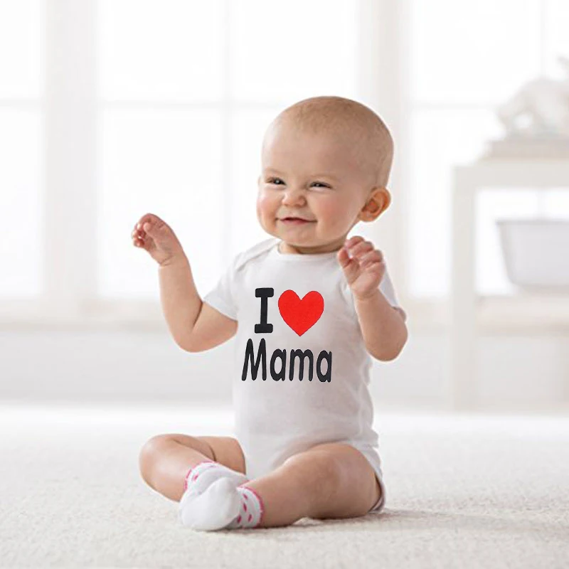 I LOVE MOM PAPLOVE ME Print 2021 New Baby Romper Fashion Print Jumpsuit Loose Fit Kids Infanit Clothing Short Sleeve Bodysuit
I LOVE MOM PAPLOVE ME Print 2021 New Baby Romper Fashion Print Jumpsuit Loose Fit Kids Infanit Clothing Short Sleeve Bodysuit
