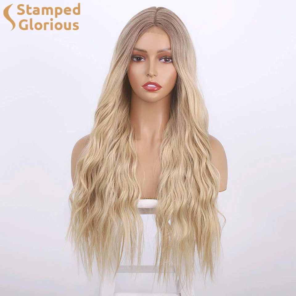 Lativ Long Blonde Wavy Wigs Middle Part Natural LookingThick Wavy Wigs For Women Heat Resistant Fiber Synthetic Hair
Lativ Long Blonde Wavy Wigs Middle Part Natural LookingThick Wavy Wigs For Women Heat Resistant Fiber Synthetic Hair