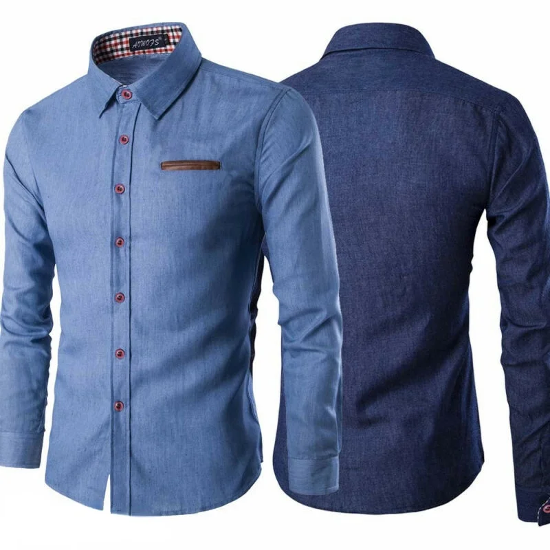 New Men's Casual Slim Fit Stylish Wash Denim Long Sleeves Jeans T Shirts Smart Casual Fashion Men Clothes M-XXXL
New Men's Casual Slim Fit Stylish Wash Denim Long Sleeves Jeans T Shirts Smart Casual Fashion Men Clothes M-XXXL