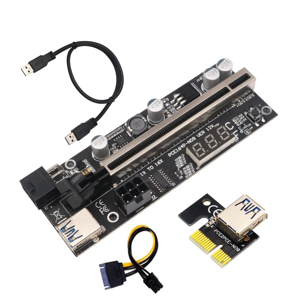 Карта с цифровым дисплеем температуры PCI-Express 1x до 16x, расширитель с кабелем питания 6 контактов SATA, графический процессор, видеокомпьютер для...
Карта с цифровым дисплеем температуры PCI-Express 1x до 16x, расширитель с кабелем питания 6 контактов SATA, графический процессор, видеокомпьютер для...