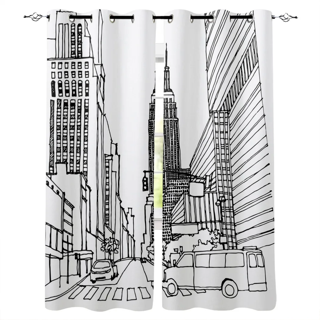 Уличный Архитектура города иллюстрации Шторы s для шторы на окна для гостиной Шторы для Спальня современный интерьер дома украшения 
Уличный Архитектура города иллюстрации Шторы s для шторы на окна для гостиной Шторы для Спальня современный интерьер дома украшения