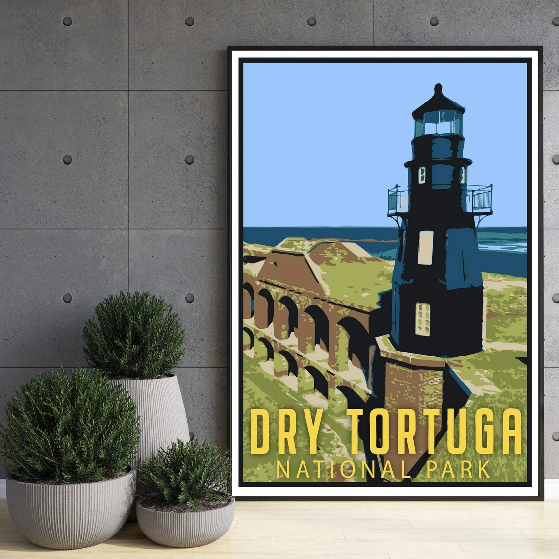 Dry Tortuga National Park Travel Poster, Vintage Serigraph Style Poster, Wall Art, Travel, Vacation, Souvenir, Frame Not Include
Dry Tortuga National Park Travel Poster, Vintage Serigraph Style Poster, Wall Art, Travel, Vacation, Souvenir, Frame Not Include