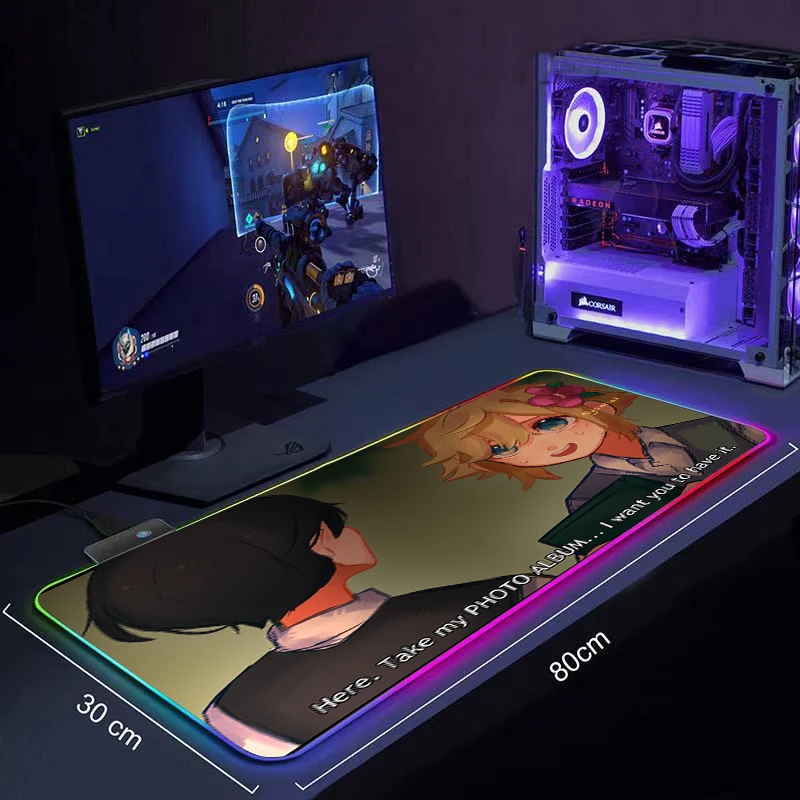 Video Game OMORI DIY Gaming Large Anime Mousepad RGB Computer Mouse Pad Gamer Mause Pad LED Backlit Mat Keyboard Desk Mat
Video Game OMORI DIY Gaming Large Anime Mousepad RGB Computer Mouse Pad Gamer Mause Pad LED Backlit Mat Keyboard Desk Mat