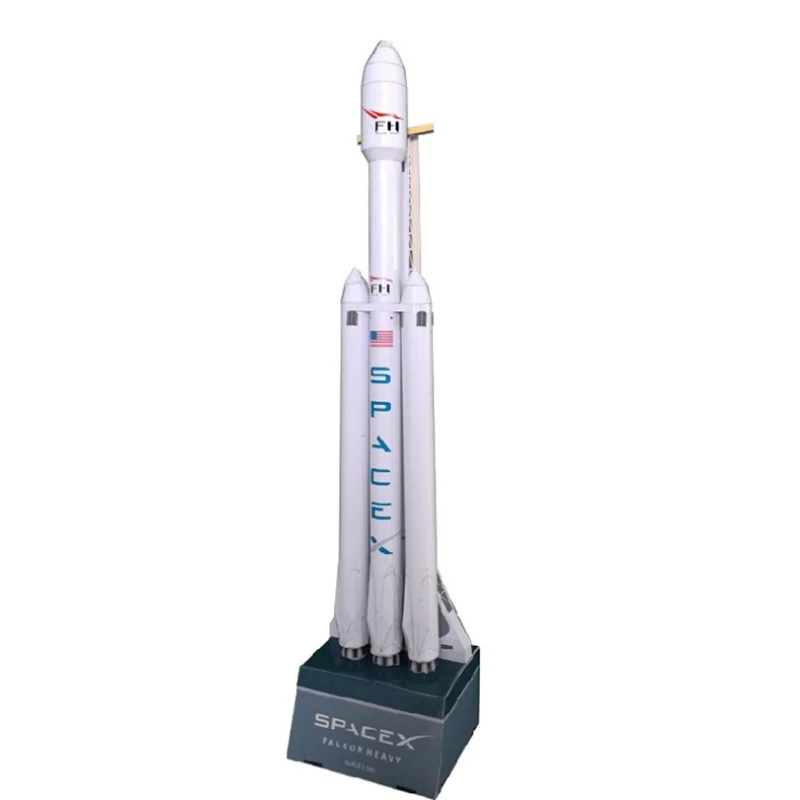 1:160 3D 42 см SpaceX Falcon сверхмощная Бумажная модель пазл ручной работы сделай сам
