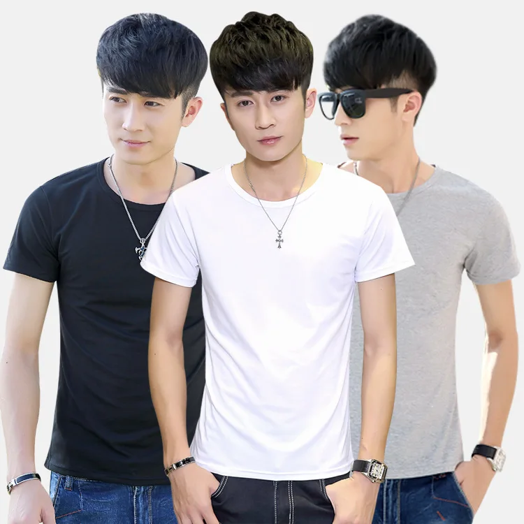 Pure male white shirt, round collar, short sleeve, cotton, solid color, fashion background coat, summer, new
Pure male white shirt, round collar, short sleeve, cotton, solid color, fashion background coat, summer, new