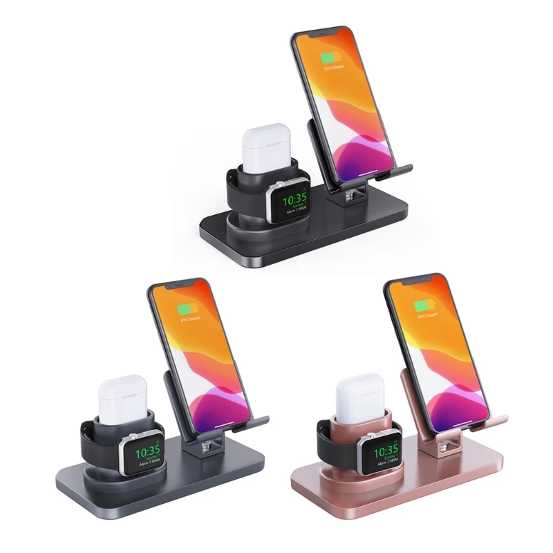 Новинка 2021, алюминиевая зарядная станция, держатель 3-в-1 для iPhone Xs Max XR 8 Plus 7Plus AirPods
Новинка 2021, алюминиевая зарядная станция, держатель 3-в-1 для iPhone Xs Max XR 8 Plus 7Plus AirPods
