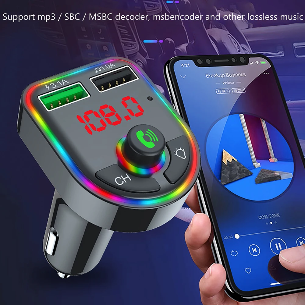 FM-трансмиттер автомобильный с Bluetooth, mp3-плеером и USB-зарядкой
FM-трансмиттер автомобильный с Bluetooth, mp3-плеером и USB-зарядкой